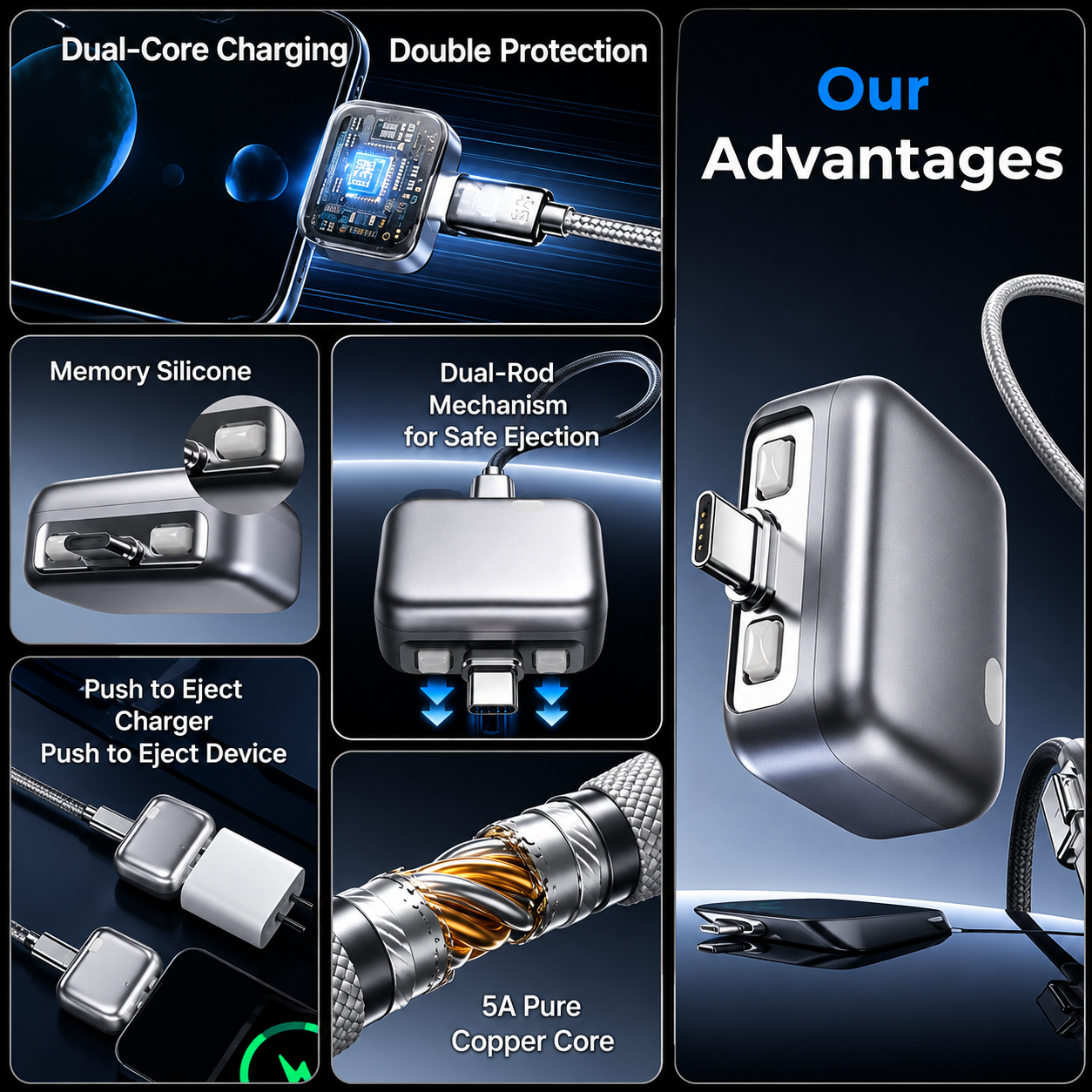 Mini USB-C Power Adapter