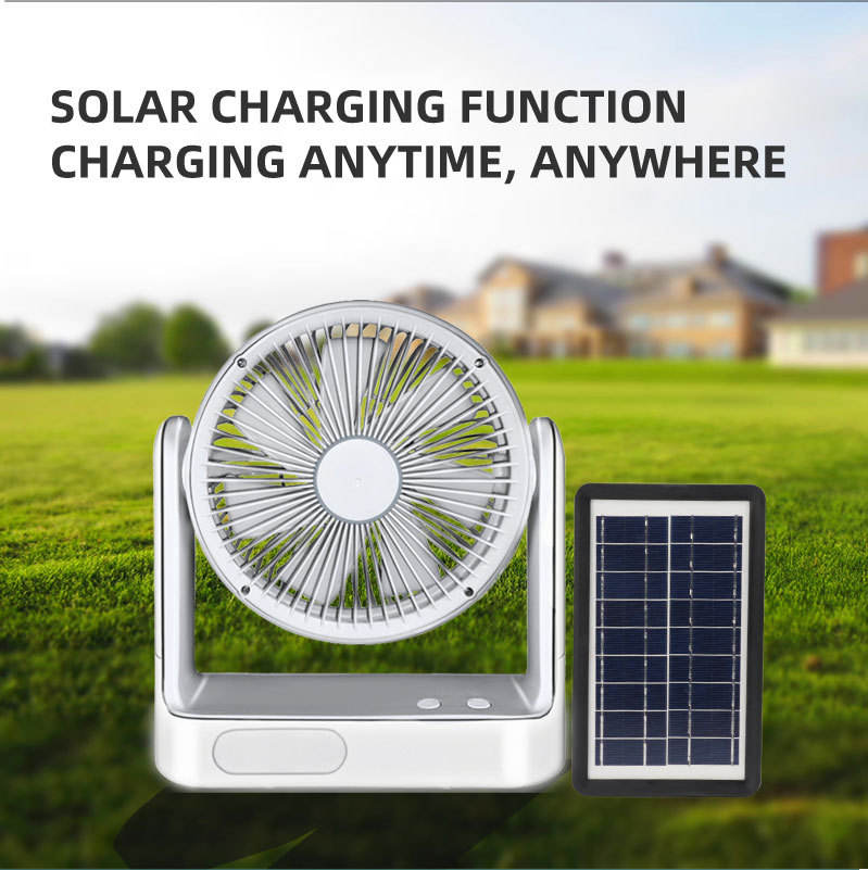 4-in-1 Solar Rechargeable Fan