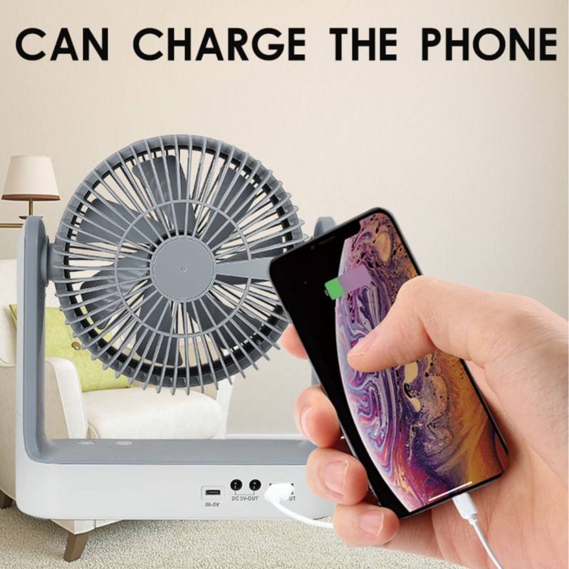 4-in-1 Solar Rechargeable Fan